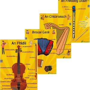 fógráin ar uirlisí ceoil